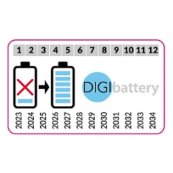 Etykieta wymiany baterii DTCO (arkusz 40 szt.)